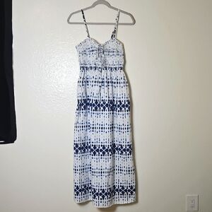 Universal Thread Navy and White Maxi Dress